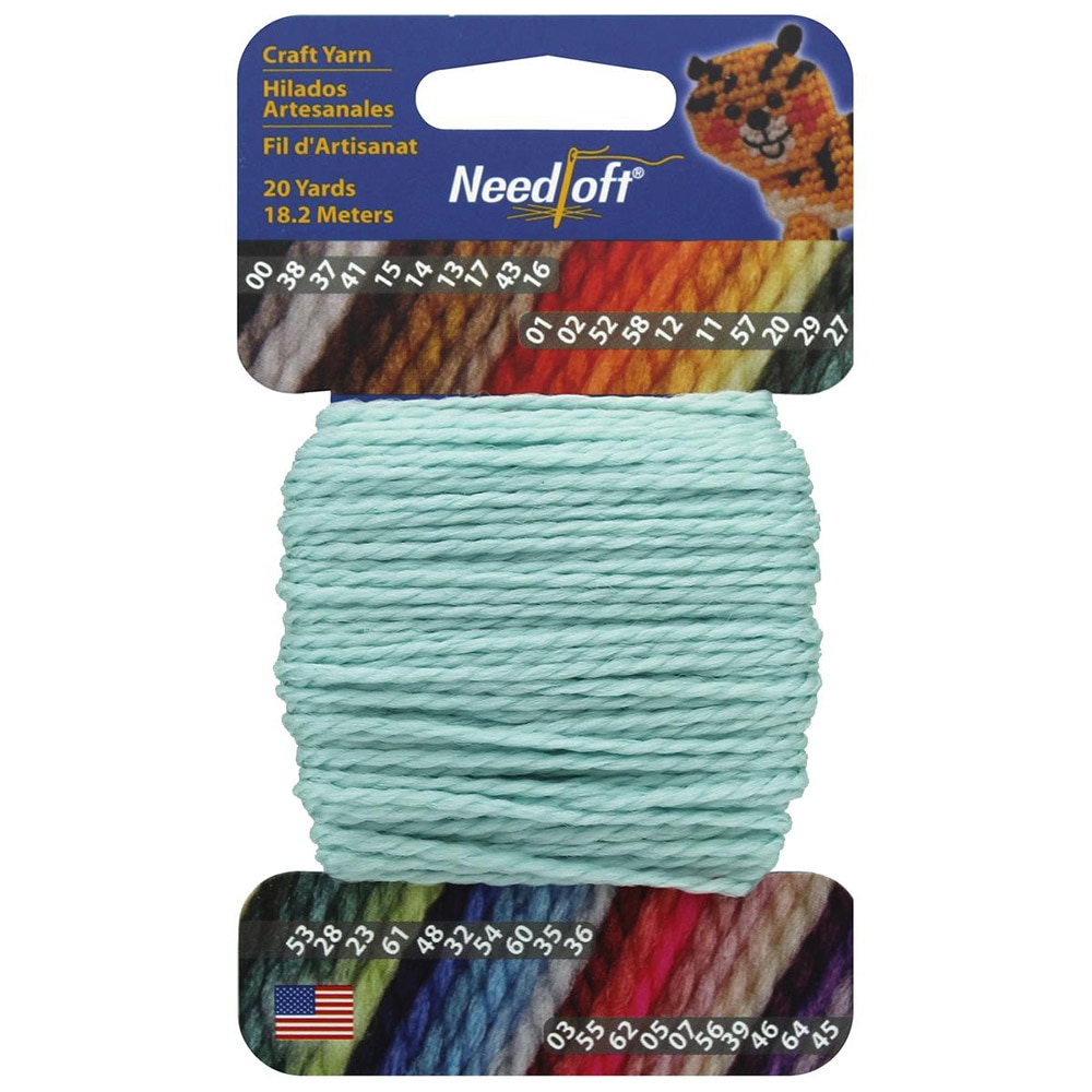 Needloft Craft, Nylon Yarn, 20 Yard, Spool, Baby Blue